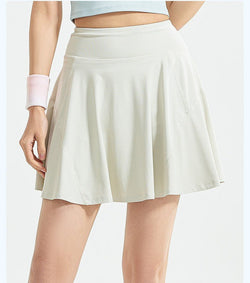 2 - in - 1 High - Waist Tennis Skirt | Breathable & Anti - Chafing Sports Skirt – Ceecile - Women's Activewear by Ceecile