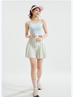 2 - in - 1 High - Waist Tennis Skirt | Breathable & Anti - Chafing Sports Skirt – Ceecile - Women's Activewear by Ceecile