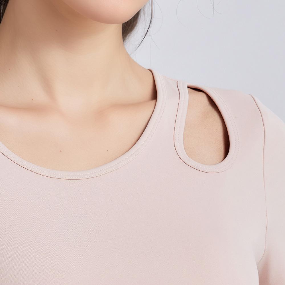 Ceecile Hana Cut-out Short Sleeve Top Yoga wears