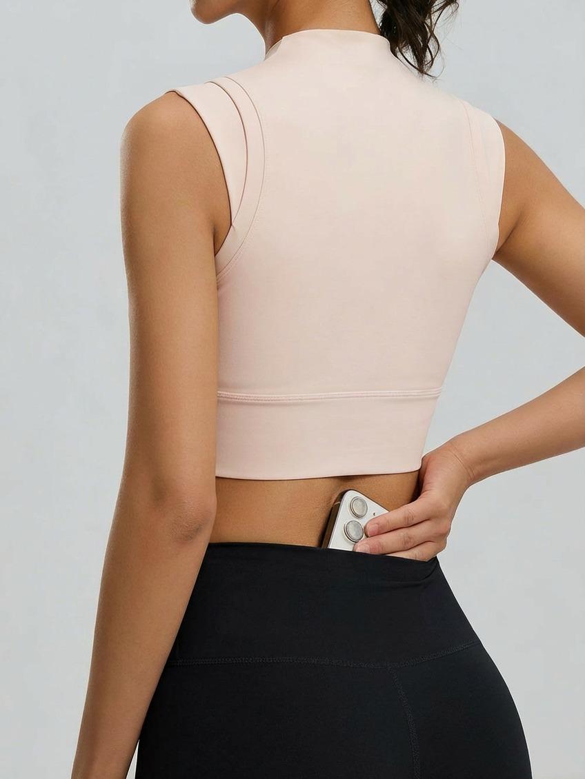 Ceecile MOTION No Front Seam High Waist Yoga Leggings (Upgraded Fabric) | Back Pocket Gym Pants