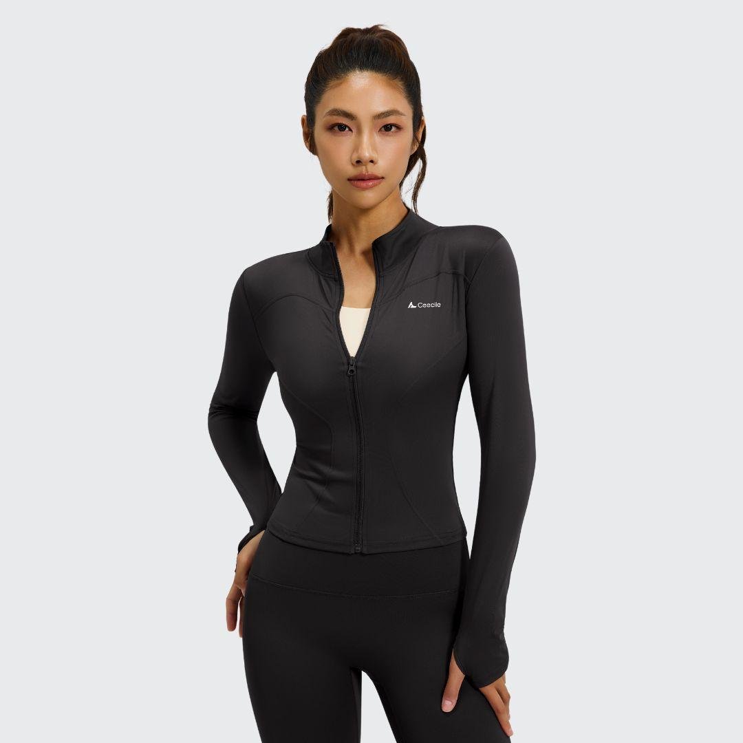 Ceecile Motion Contour Full-Zip Jacket - Women's Activewear by Ceecile