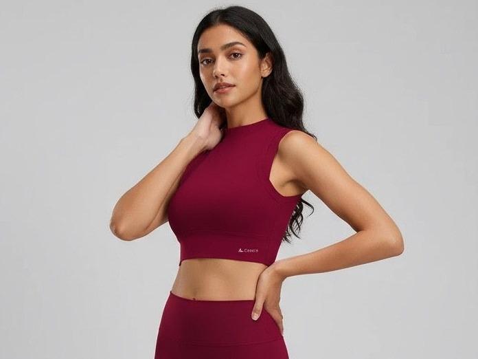 Ceecile Motion High-Neck Cropped Tank - Women's Activewear by Ceecile