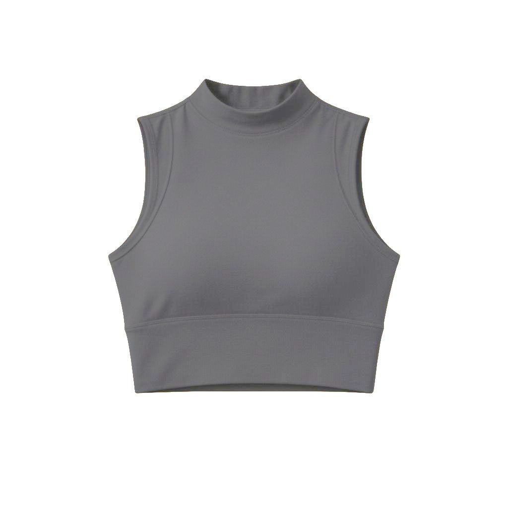 Ceecile Motion High-Neck Cropped Tank - Women's Activewear by Ceecile