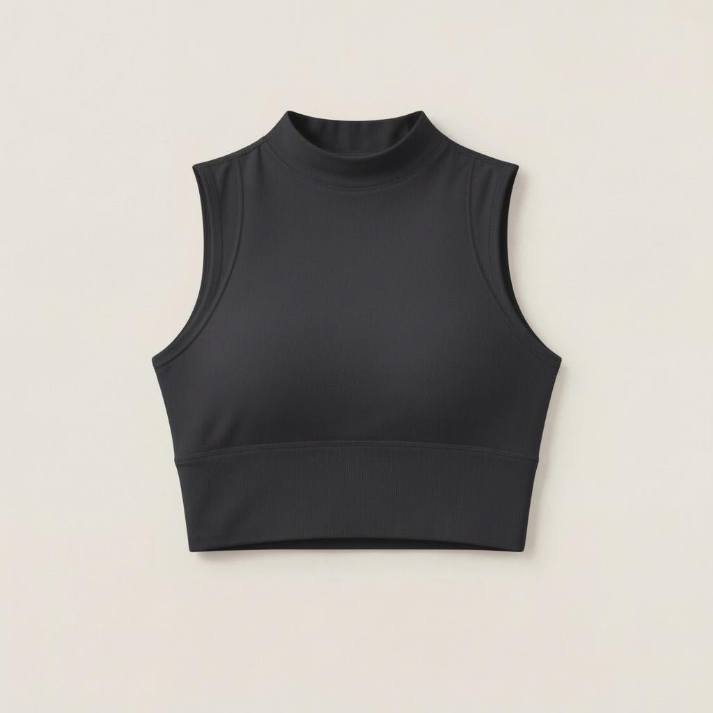 Ceecile Motion High-Neck Cropped Tank - Women's Activewear by Ceecile