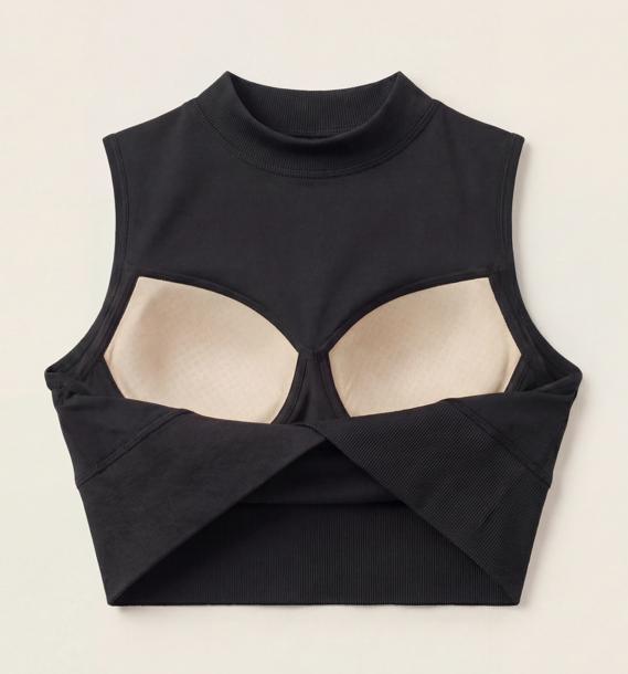 Ceecile Motion High-Neck Cropped Tank - Women's Activewear by Ceecile