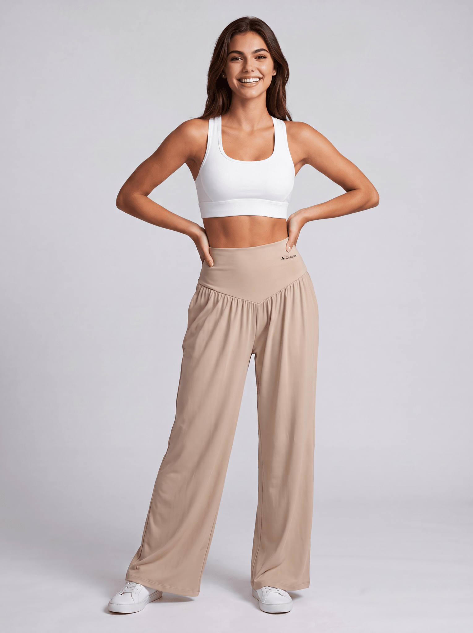 Ceecile VFlow Curve High-Waisted Wide-Leg Pants - Women's Activewear by Ceecile