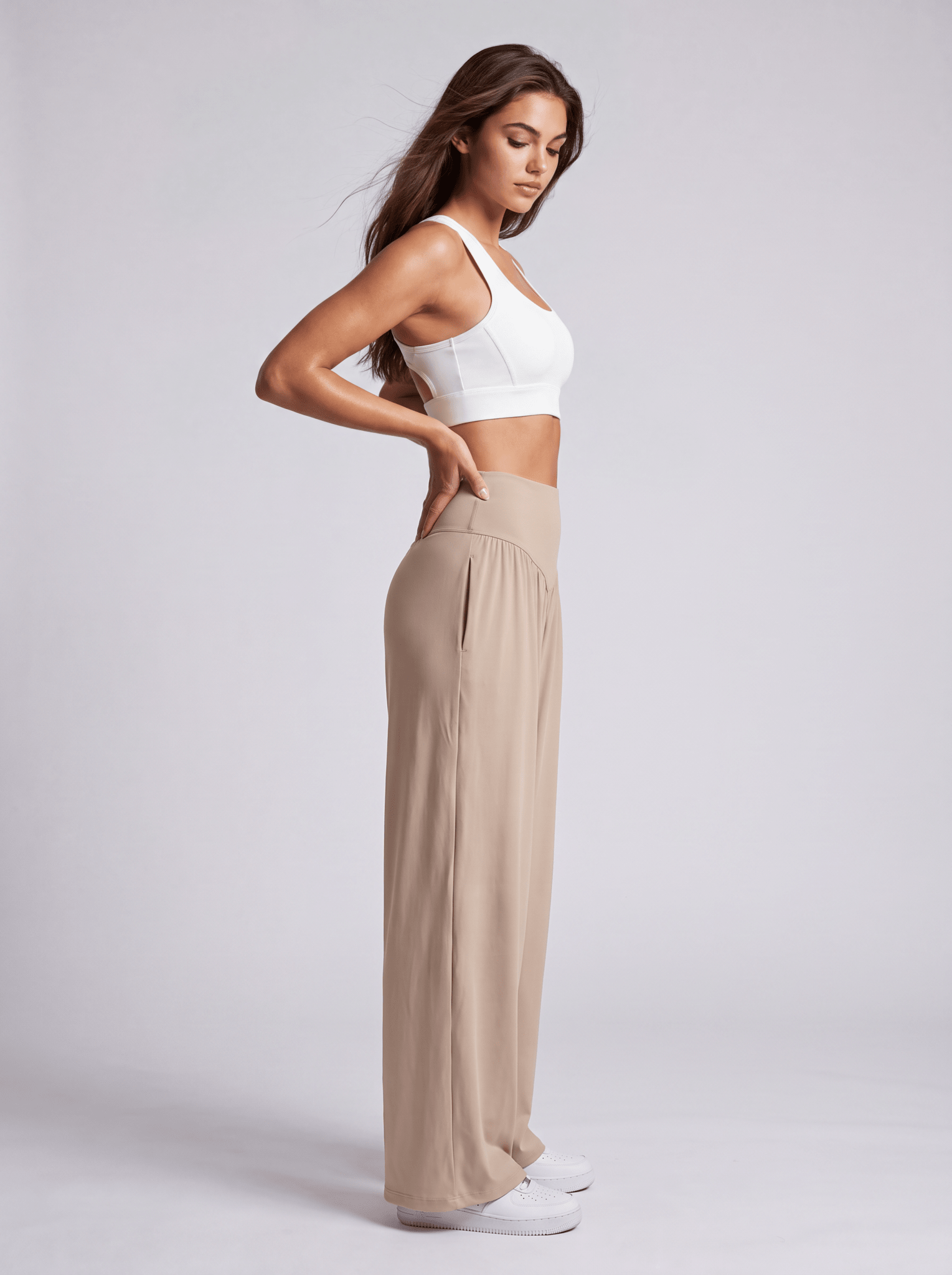Ceecile VFlow Curve High-Waisted Wide-Leg Pants - Women's Activewear by Ceecile
