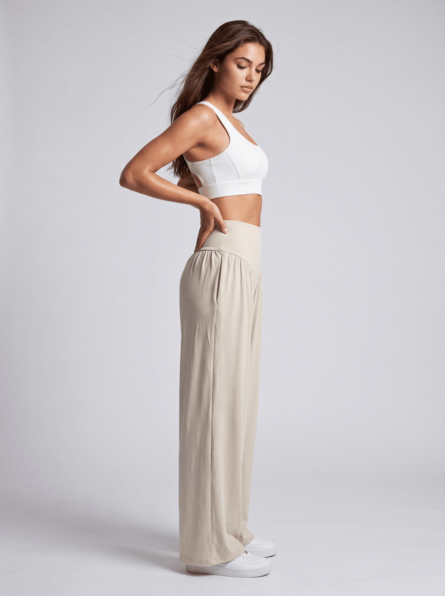 Ceecile VFlow Curve High-Waisted Wide-Leg Pants - Women's Activewear by Ceecile
