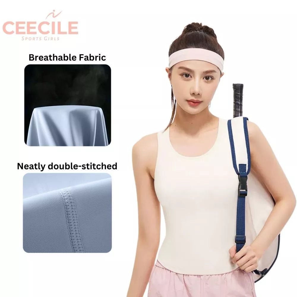 High - Support Shockproof Yoga Vest | Racerback Padded Tank | Seamless & Form - Fitting Activewear - Women's Activewear by Ceecile