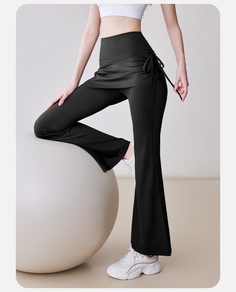 High Waist Skirted Flare Yoga Pants Women | Slim Fit Sport Leggings - Women's Activewear by Ceecile