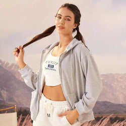 Women Hoodie Plain Long Sleeve Pullover - Women's Activewear by Ceecile