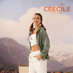 Women Hoodie Plain Long Sleeve Pullover - Women's Activewear by Ceecile