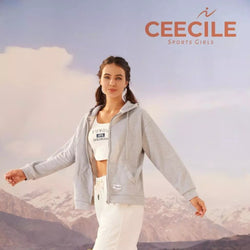 Women Hoodie Plain Long Sleeve Pullover - Women's Activewear by Ceecile