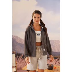 Women Hoodie Plain Long Sleeve Pullover - Women's Activewear by Ceecile
