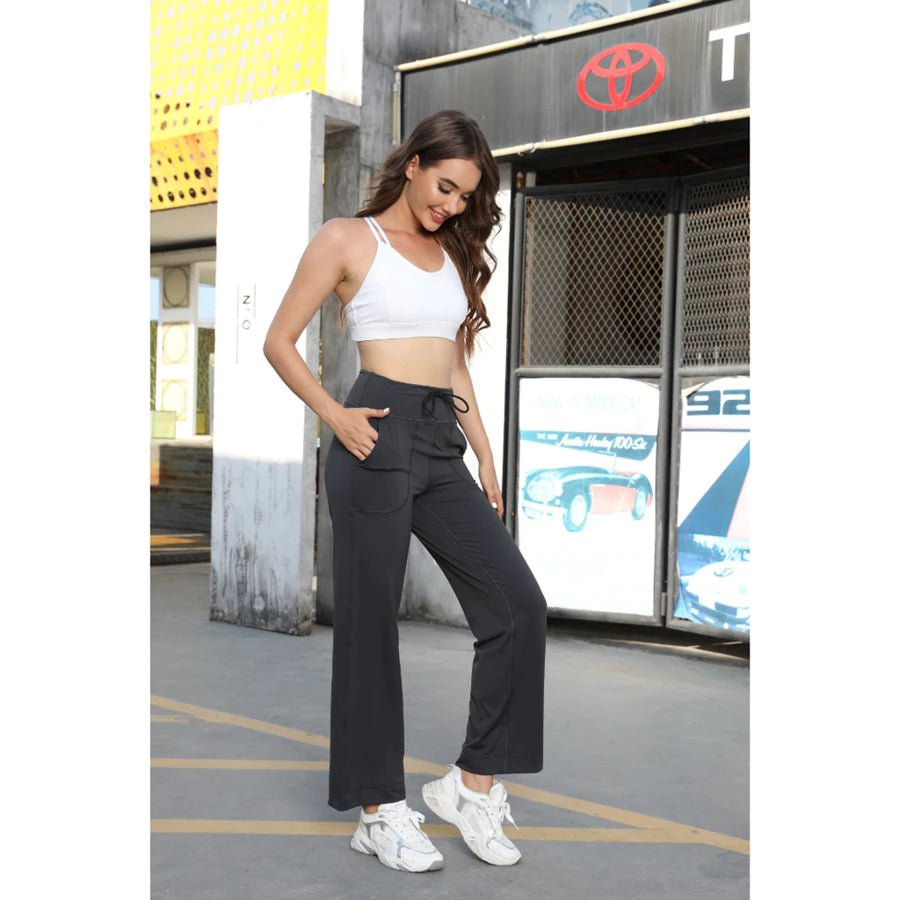 Women Loose Sport Straight Cut Long Pants Muslimah Wear - Women's Activewear by Ceecile